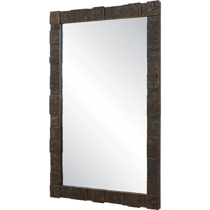 Bustelo Mirror by Uttermost in dark bronze. Made from iron, mdf, mirror in a modern style.