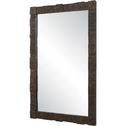 Bustelo Mirror by Uttermost in dark bronze. Made from iron, mdf, mirror in a modern style.