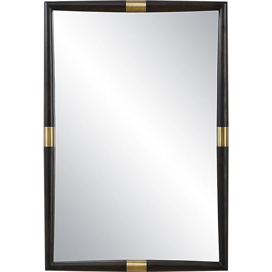 Larkin Mirror by Uttermost in dark oak. Made from oak wood, mirror, mdf, iron in a unique style.