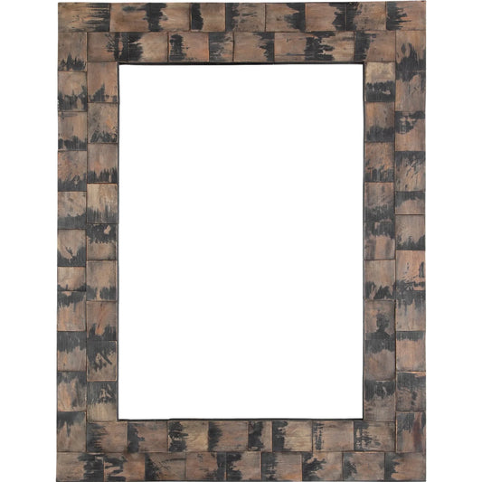 Burke Mirror by Uttermost in black. Made from mahogany wood, plywood in a unique style.