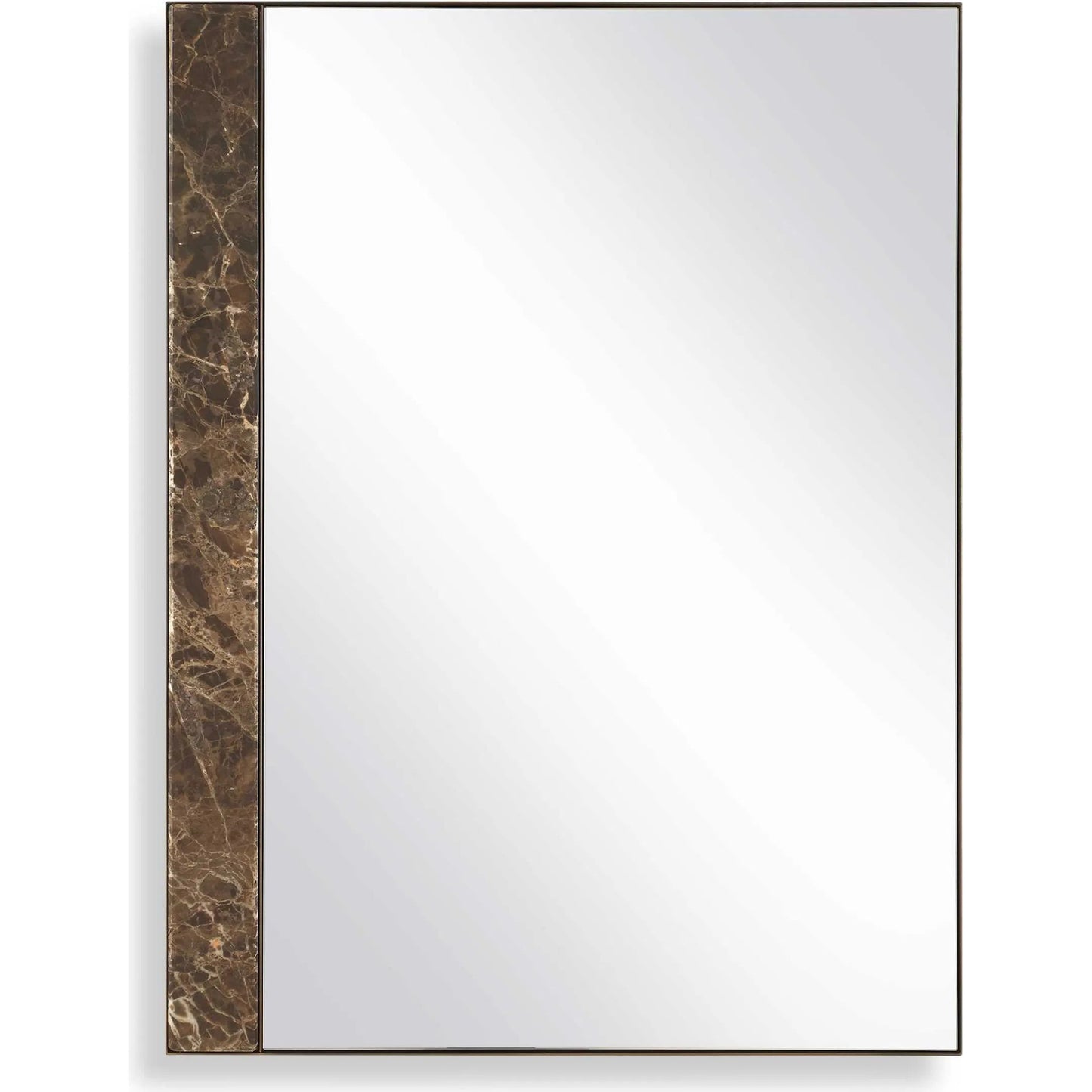 000 SI-2386567 | Primary Silo | Hanover Mirror by Uttermost in bronze. Made from iron, mirror, mdf, marble in a transitional style.