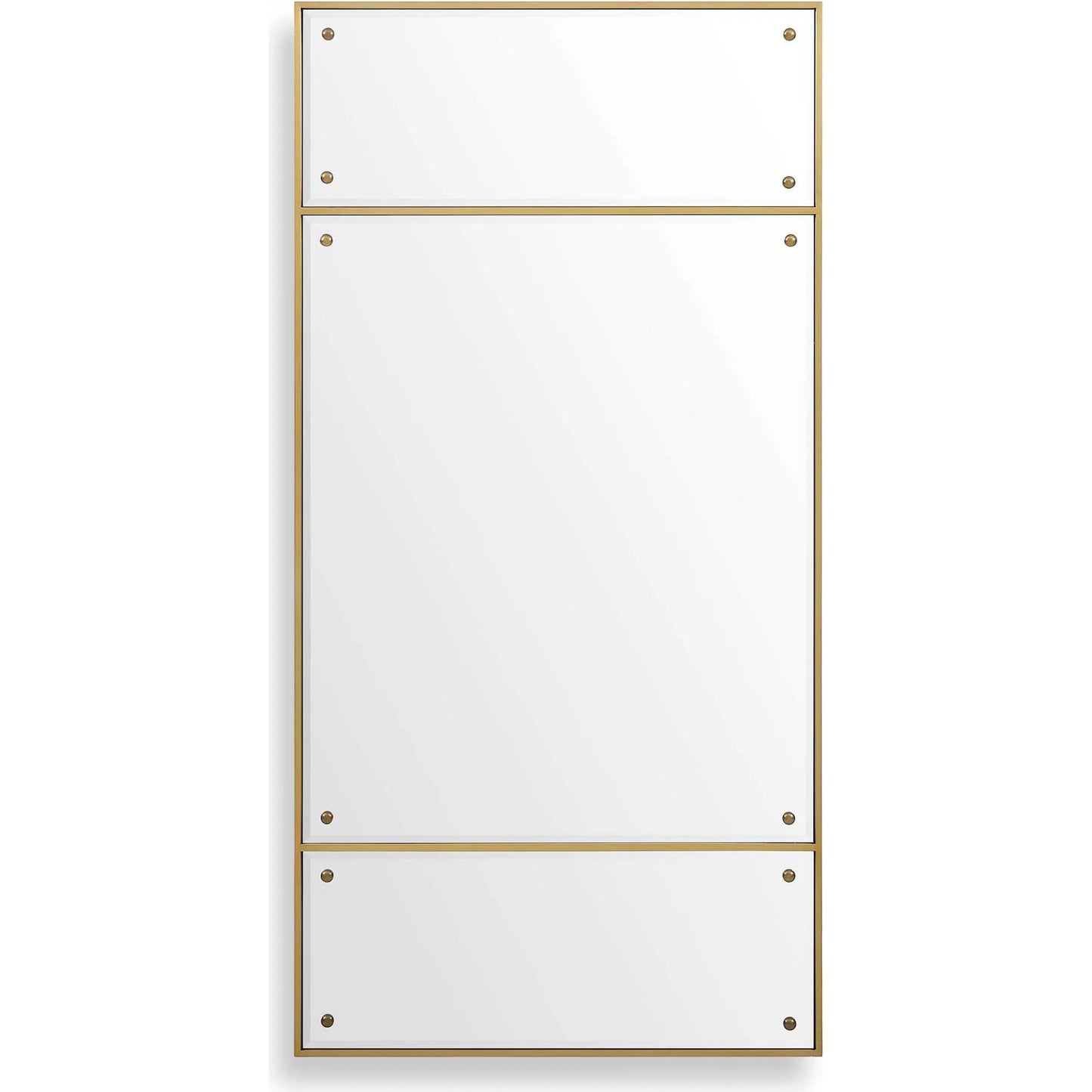 000 SI-2386573 | Primary Silo | Wrenton Rectangular Mirror by Uttermost in brass, dark bronze. Made from stainless steel, mirror, mdf in a transitional style.