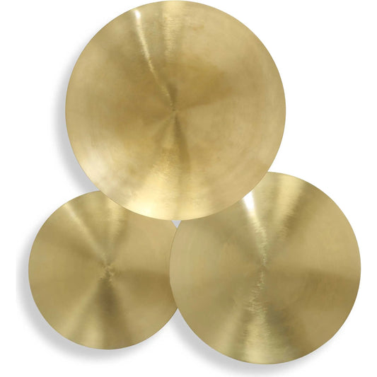 Cymbalic Round Wall Art by Uttermost in brass. Made from iron in a unique style.