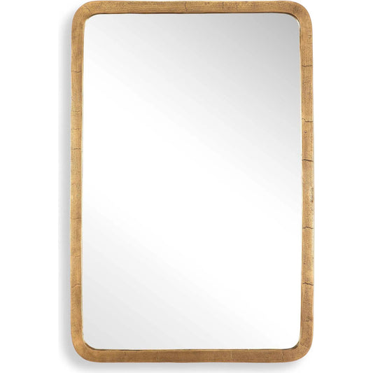 Vestry Antique Mirror by Uttermost in brass. Made from aluminum, glass, mdf in a unique style.