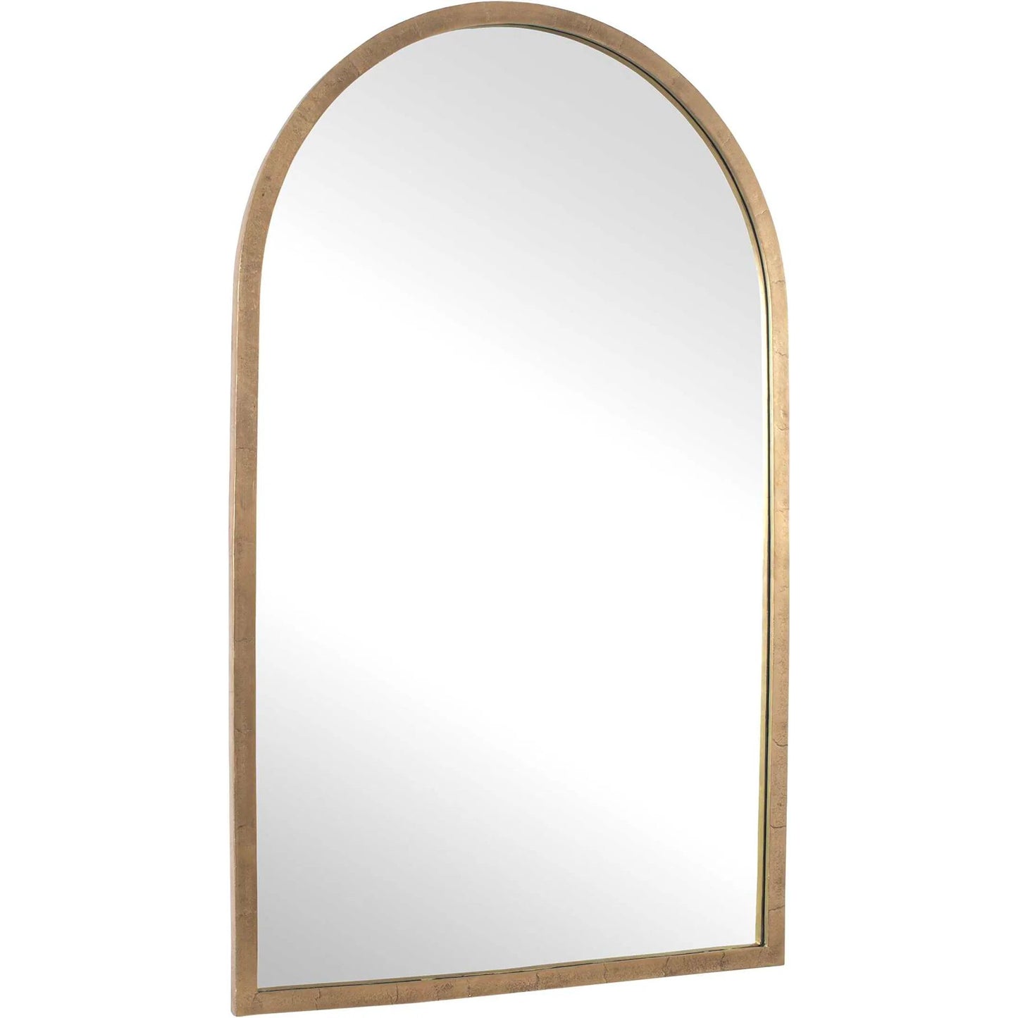 004 SI-2453061 | Primary Silo | Vestry Arch Mirror by Uttermost in brass. Made from aluminium, glass, mdf, iron in a transitional style.