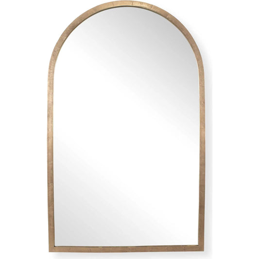 Vestry Arch Mirror by Uttermost in brass. Made from aluminium, glass, mdf, iron in a unique style.