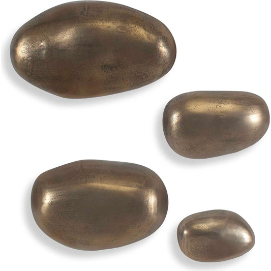 Set in Stone Outdoor Wall Art by Uttermost in antique brass. Made from aluminium in a unique style.
