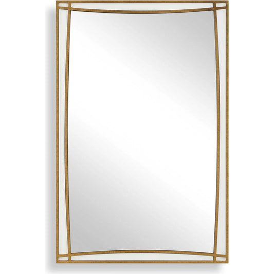Florence Antique Mirror by Uttermost in gold. Made from mdf, mirror in a unique style.