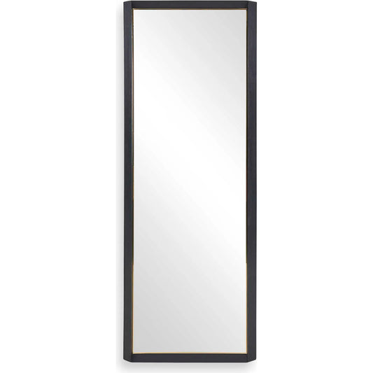Stenton Tall Mirror by Uttermost in black. Made from rubber wood, mdf, mirror, s.s. in a unique style.