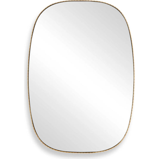 Nidia Mirror by Uttermost in antique gold. Made from iron, mdf, mirror in a unique style.