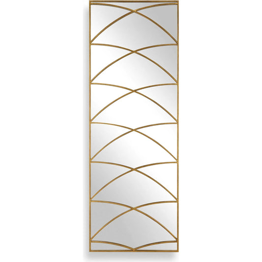 Crossed Up Full Length Mirror by Uttermost in gold and gold. Made from iron, mdf, mirror in a unique style.