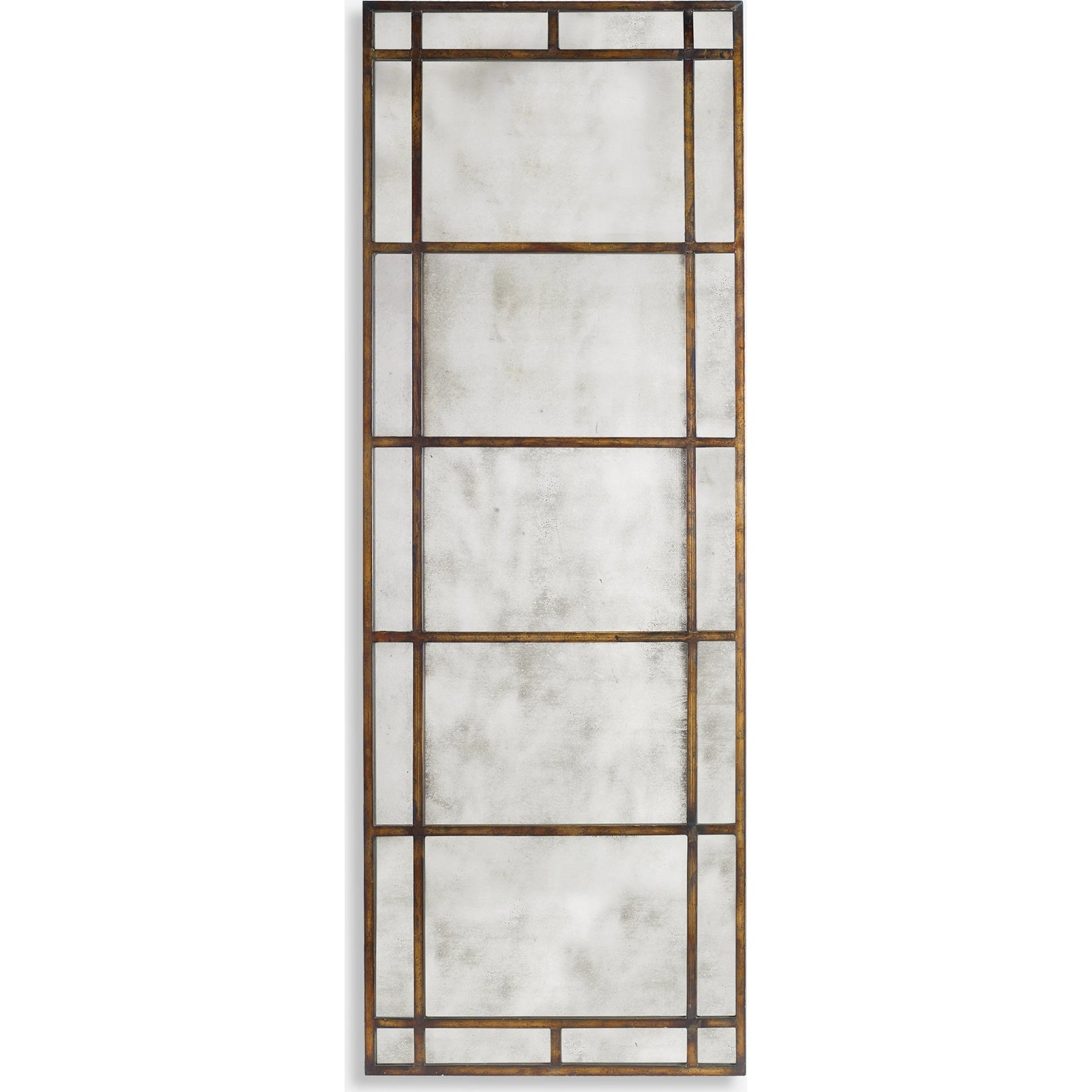 Avidan Mirror by Uttermost in gold. Made from metal in a modern style.