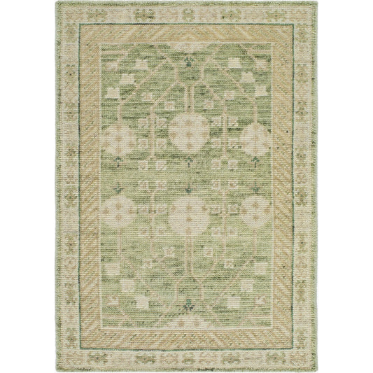 Marisa Rug - 534659 by Surya in sage, olive, cream, forest green, beige. Made from wool in a unique style.