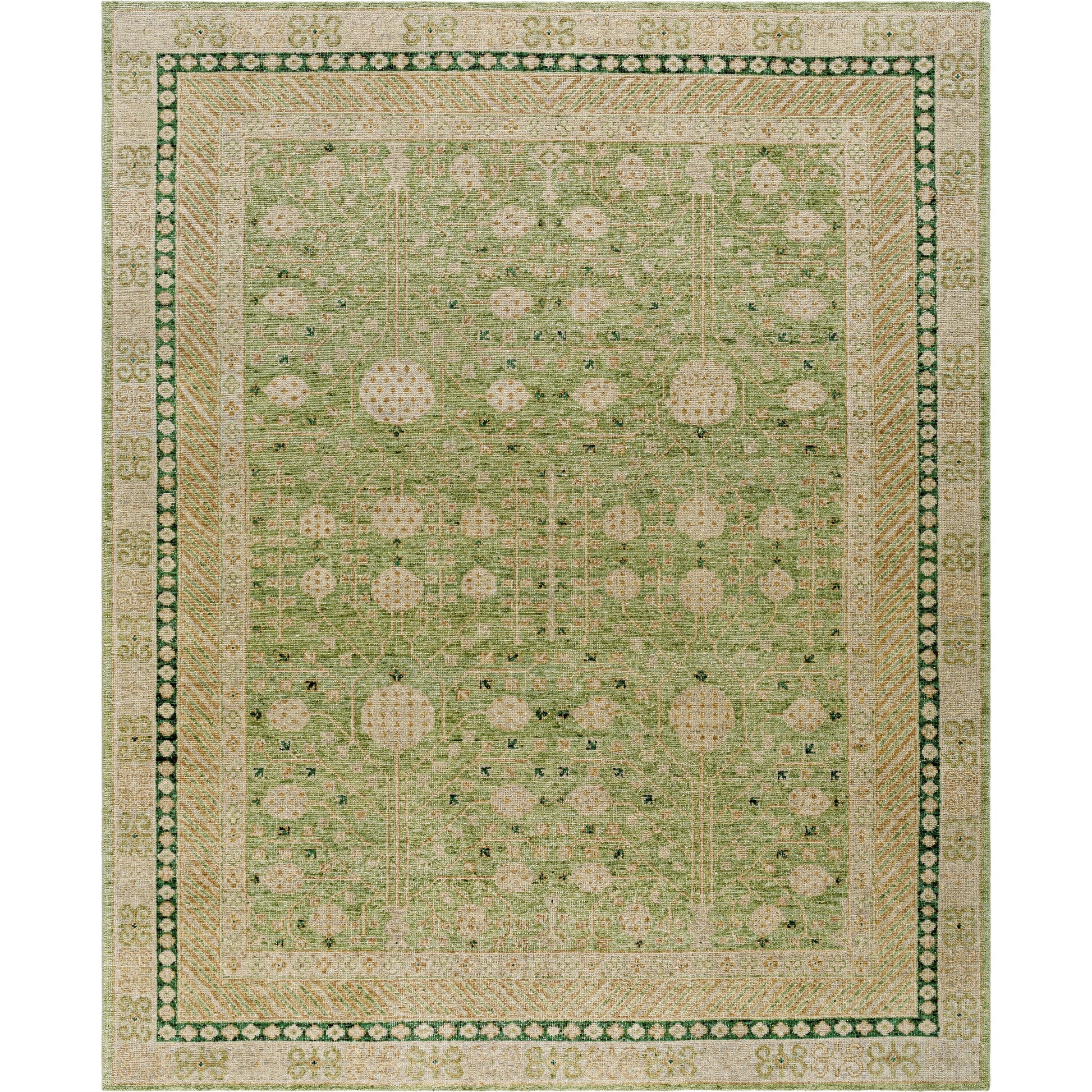 Marisa Rug - 534659 by Surya in warm grey, ash, sage. Made from wool in a unique style.