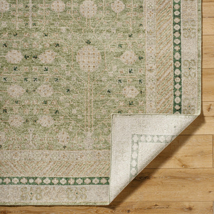 Marisa Rug - 534659 by Surya in warm grey, ash, sage. Made from wool in a unique style.