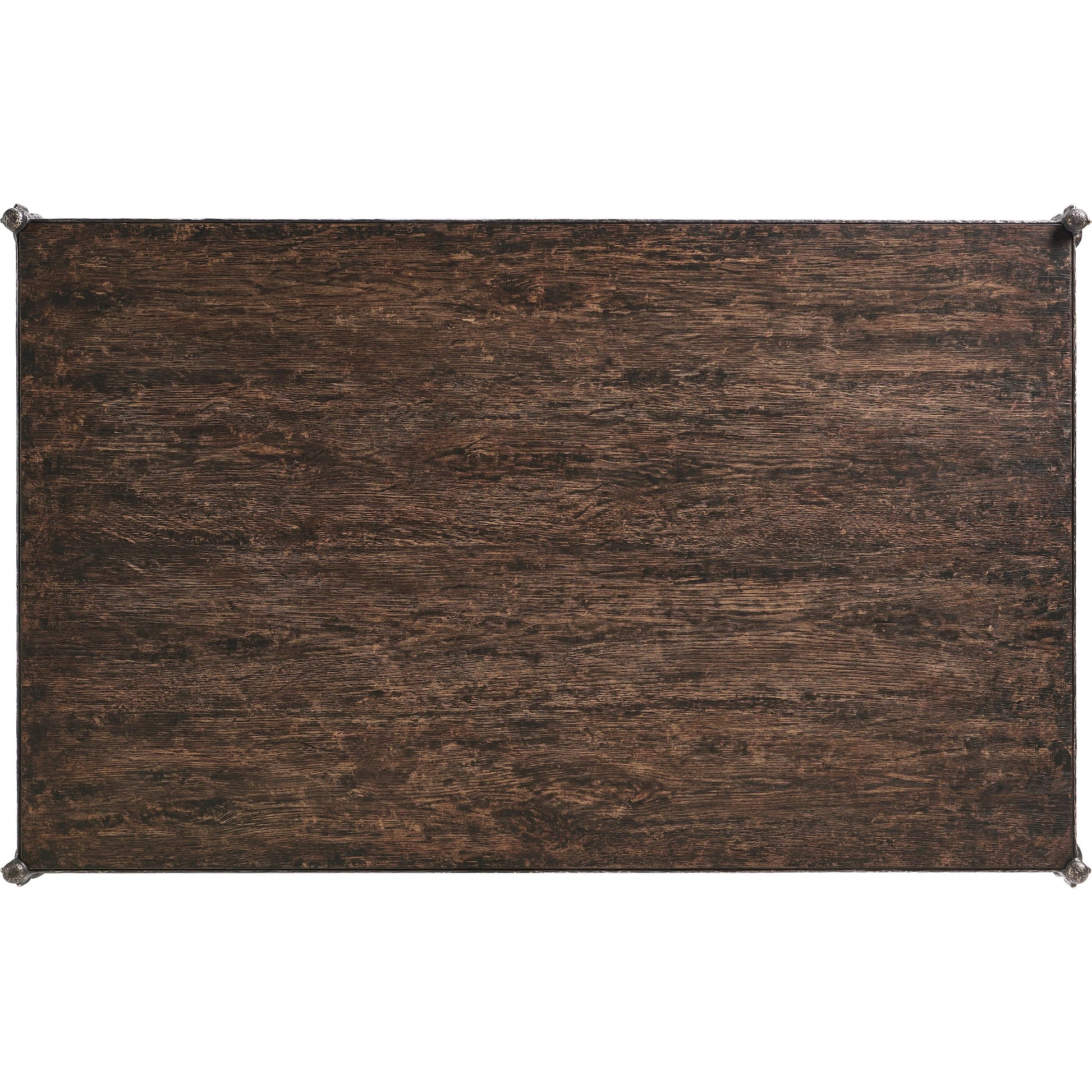 Terravita Cocktail Table by Jonathan Charles in black caldera oak. Made from oak veneer in a cottage & farmhouse style.