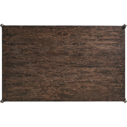 Terravita Cocktail Table by Jonathan Charles in black caldera oak. Made from oak veneer in a cottage & farmhouse style.