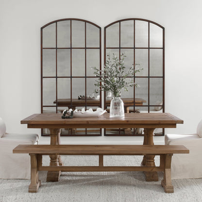 Amiel Antique Arch Mirror by Uttermost. Made from metal, glass, mdf in a cottage & farmhouse style.