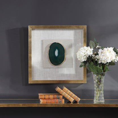 Keeva Agate Stone Shadow Box by Uttermost. Made from pine, agate, glass, mdf, linen in a eclectic & global style.