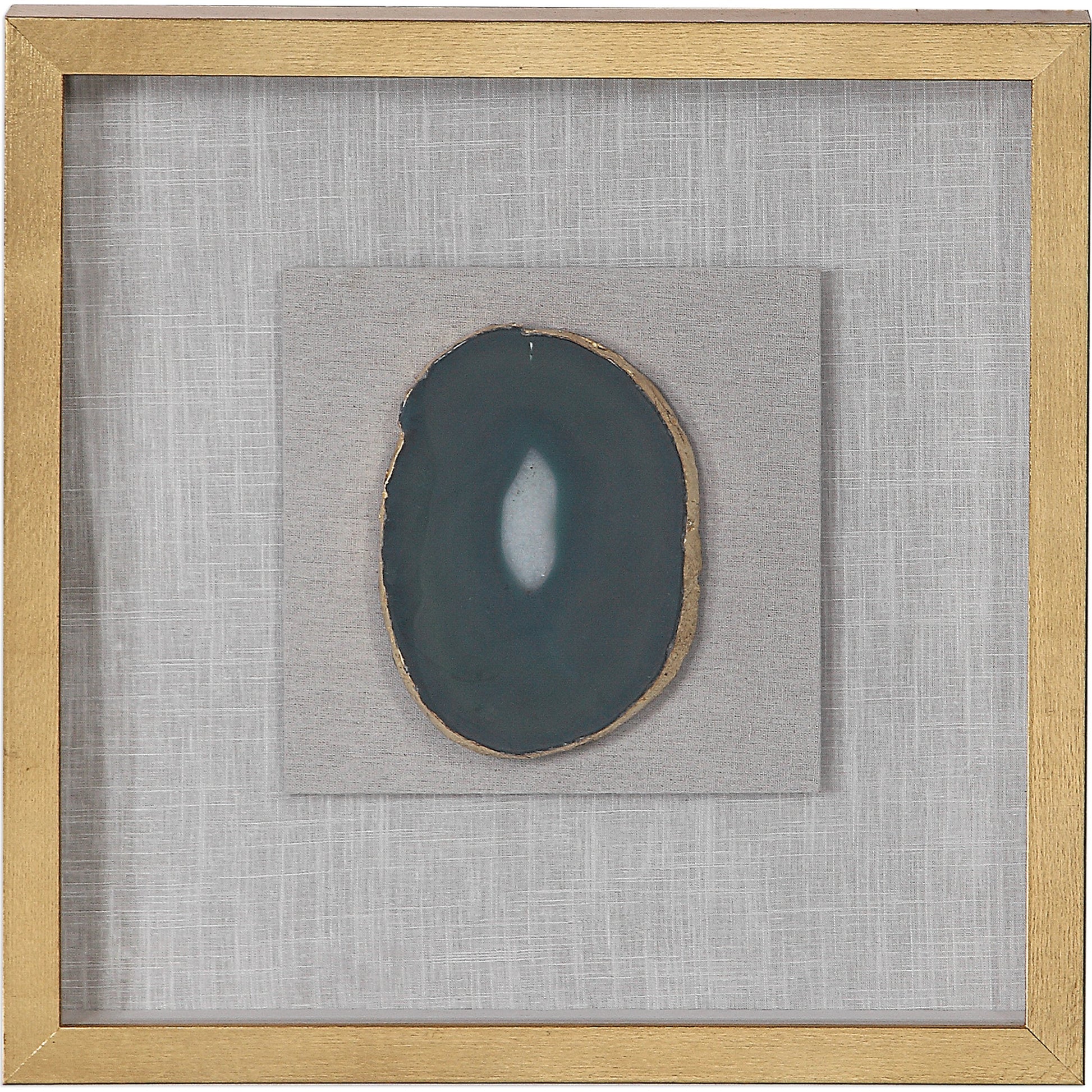 Keeva Agate Stone Shadow Box by Uttermost. Made from pine, agate, glass, mdf, linen in a eclectic & global style.