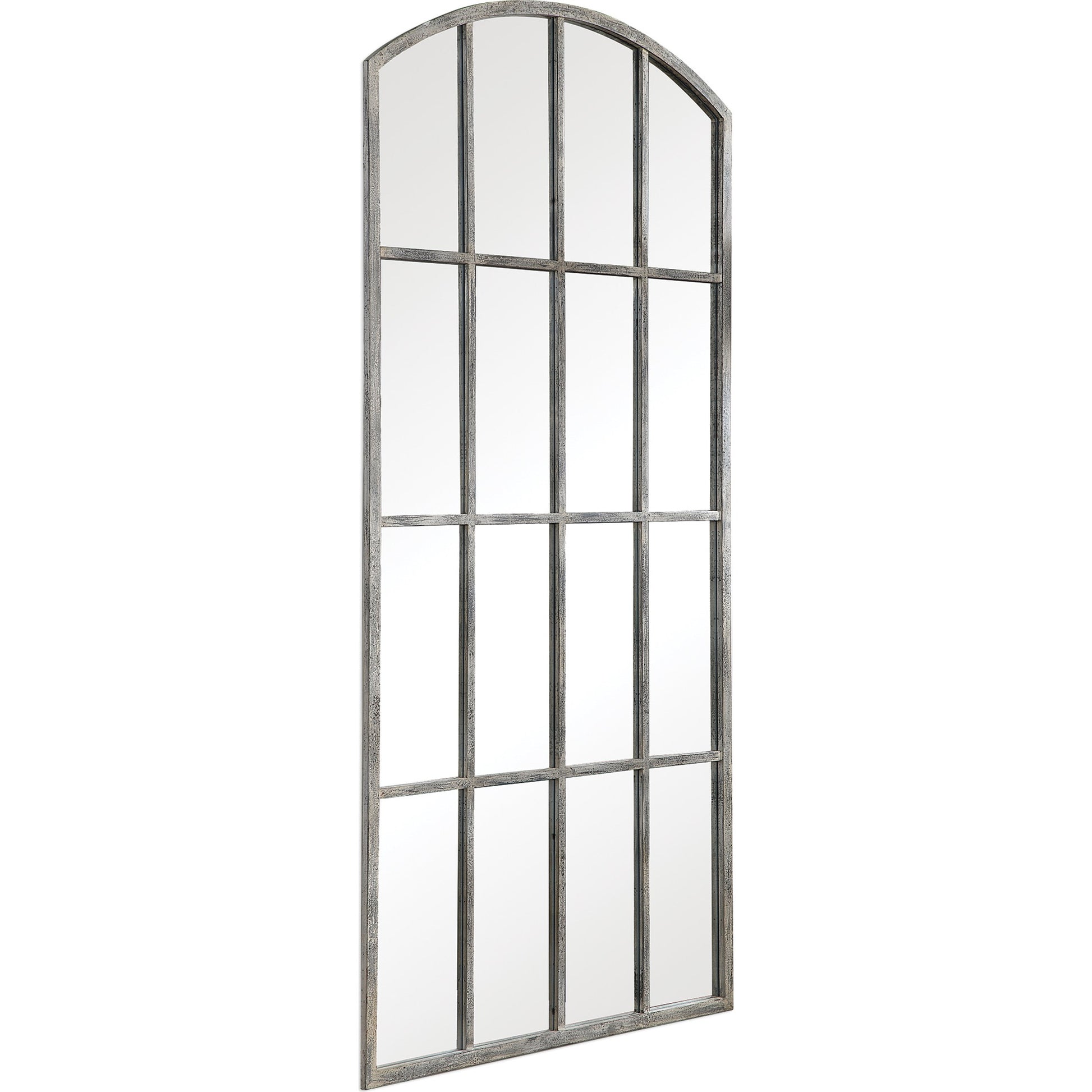 Amiel Ivory Arched Mirror by Uttermost. Made from metal, glass, mdf in a cottage & farmhouse style.