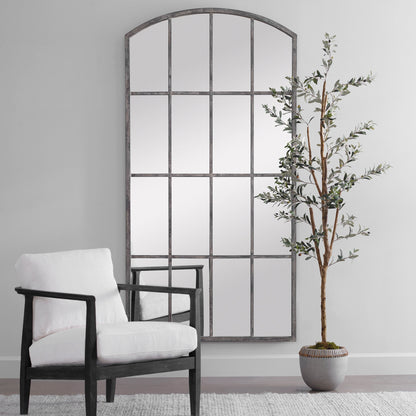 Amiel Ivory Arched Mirror by Uttermost. Made from metal, glass, mdf in a cottage & farmhouse style.