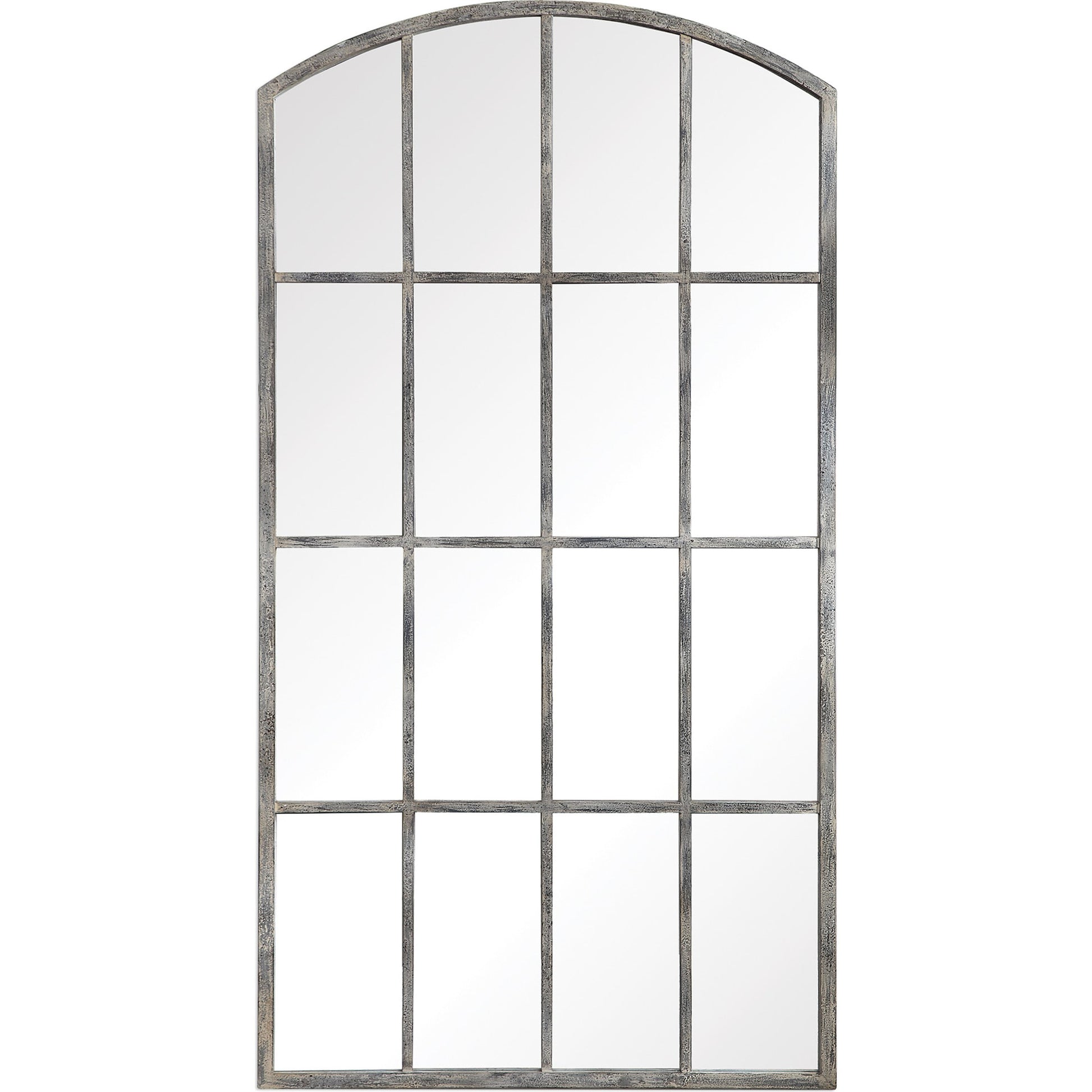 Amiel Ivory Arched Mirror by Uttermost. Made from metal, glass, mdf in a cottage & farmhouse style.
