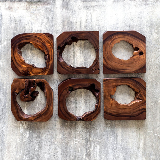 Adlai Wood Wall Art by Uttermost in multi. Made from suar wood in a modern style.