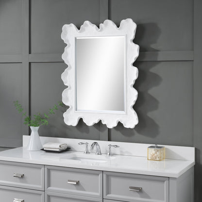 Sea Coral Coastal Mirror by Uttermost. Made from glass, resin in a transitional style.