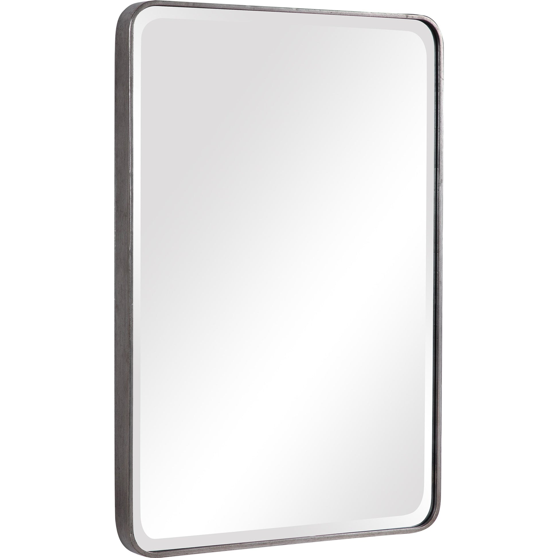 Aramis Silver Mirror by Uttermost in silver. Made from iron, glass, mdf in a modern style.