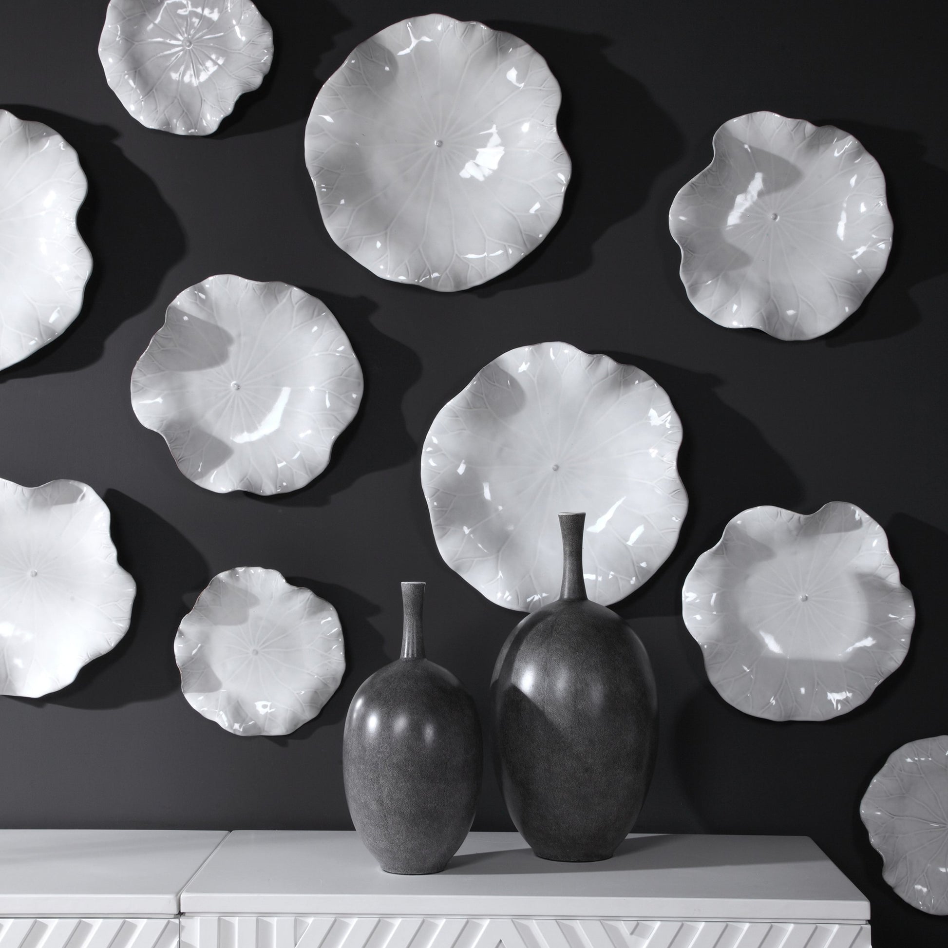 Abella Ceramic Wall Decor by Uttermost. Made from ceramic in a coastal style.