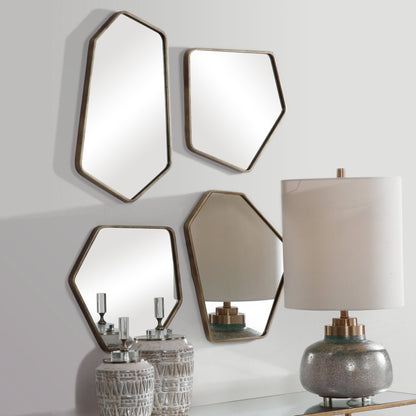 Linneah Modern Mirrors by Uttermost. Made from metal, mdf, glass in a modern style.