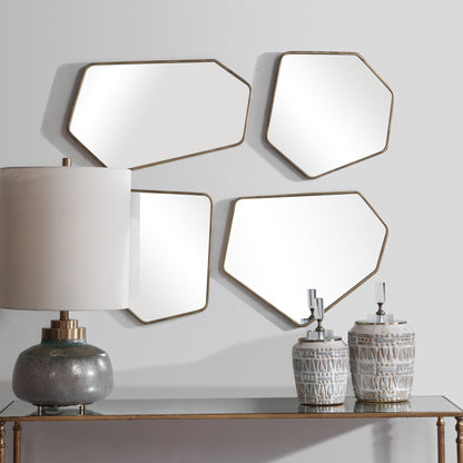 Linneah Modern Mirrors by Uttermost. Made from metal, mdf, glass in a modern style.