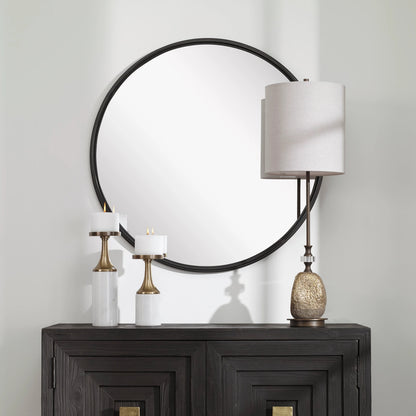 Belham Mirror by Uttermost in iron. Made from mdf, iron, mirror in a modern style.