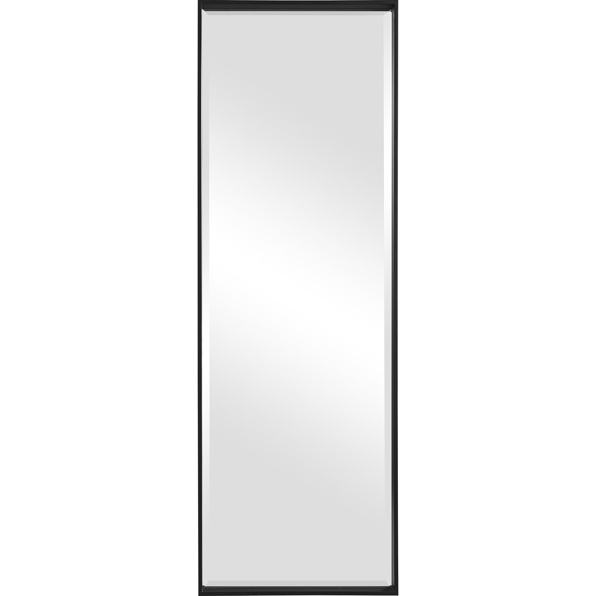 Kahn Mirror by Uttermost in matte black. Made from iron, mdf, glass in a modern style.