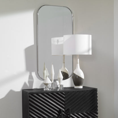 Taft Mirror by Uttermost. Made from stainless steel, mdf, glass in a modern style.