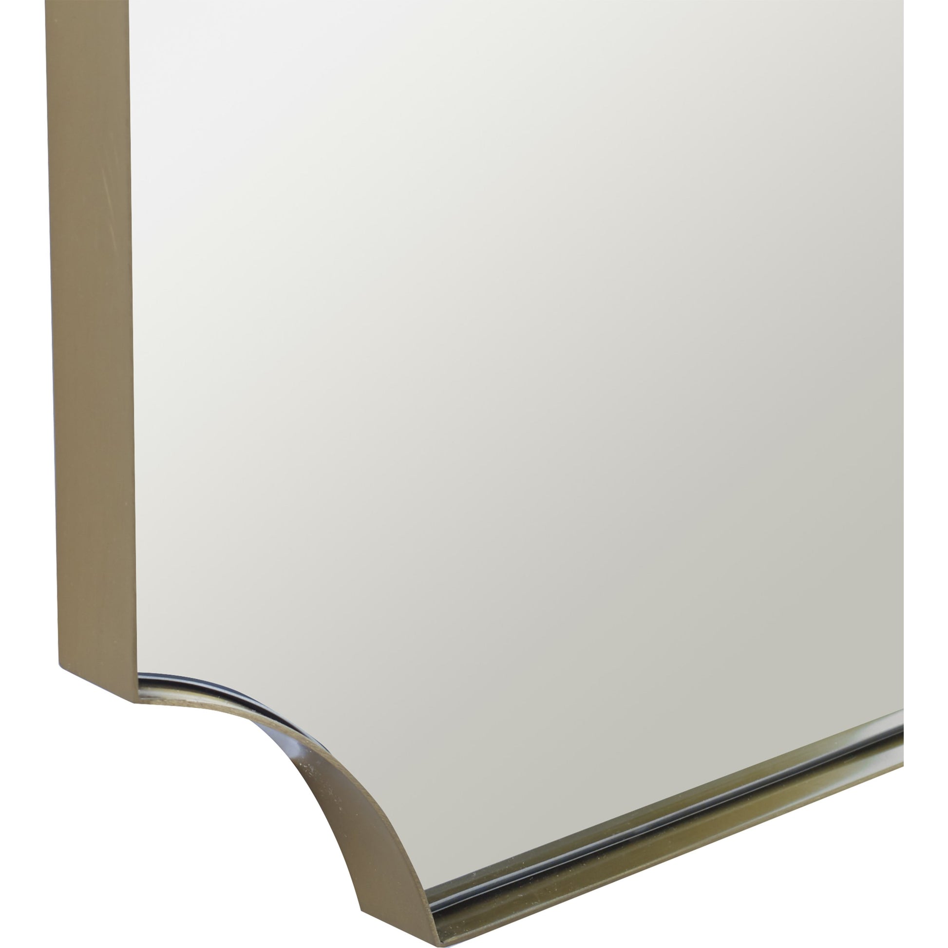 Lennox Scalloped Corner Mirror by Uttermost. Made from unique in a transitional style.