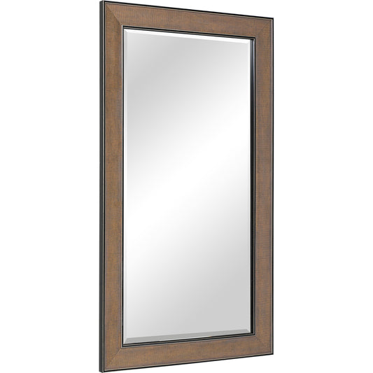 Valles Mirror by Uttermost in antiqued gold. Made from mirror, mdf, paper in a eclectic & global style.