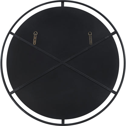 Cashel Mirror by Uttermost in satin black. Made from mdf, iron, mirror in a modern style.