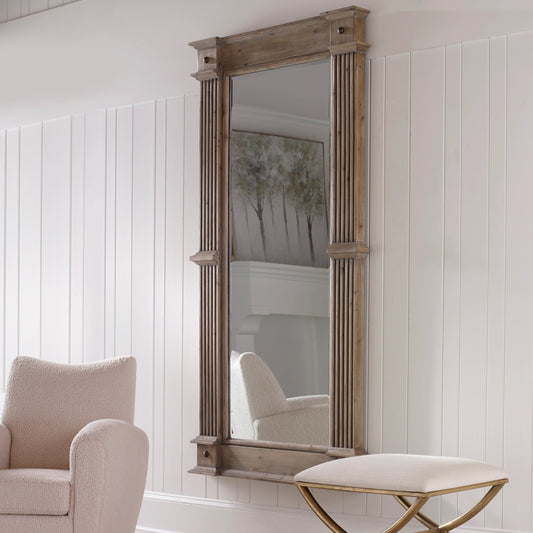 McAllister Mirror by Uttermost. Made from firwood, mdf, mirror in a transitional style.