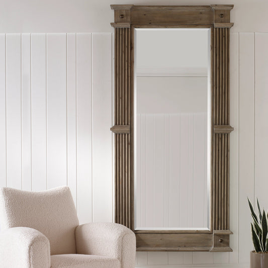 McAllister Mirror by Uttermost. Made from firwood, mdf, mirror in a transitional style.