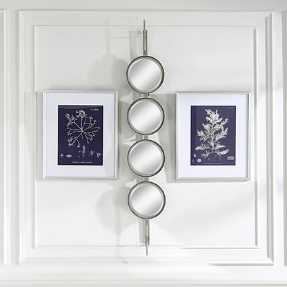 Button Mirror by Uttermost. Made from iron, mdf, glass in a transitional style.