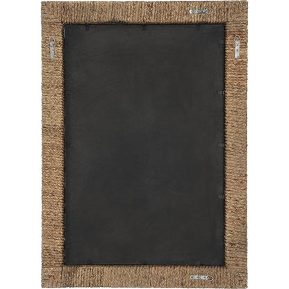 Island Mirror by Uttermost. Made from mirror, mdf, iron, straw rope in a modern style.