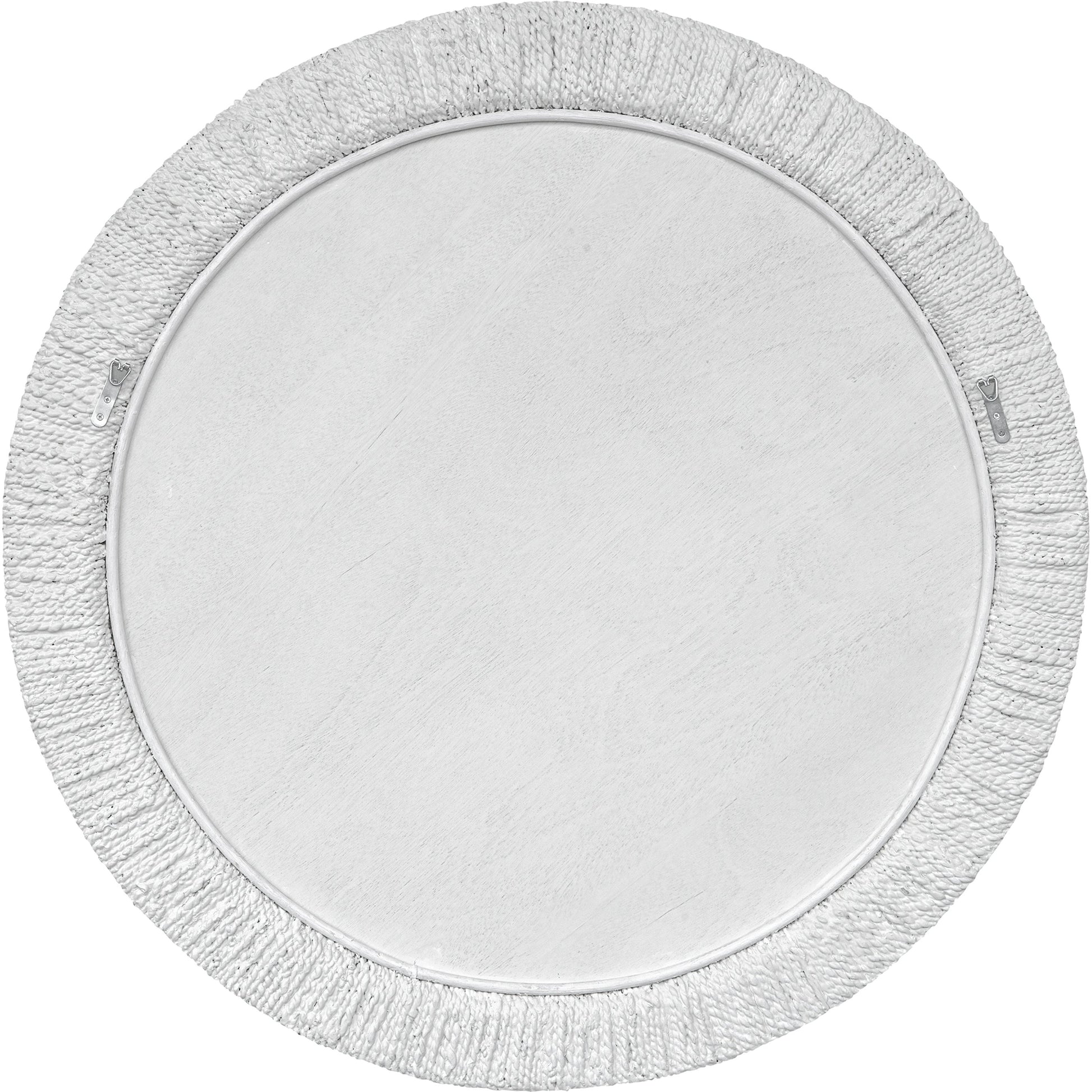 Mariner Round Mirror by Uttermost. Made from banana weaving, rattan, plywood, glass in a modern style.
