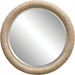 Mariner Round Mirror by Uttermost. Made from banana weaving, rattan, plywood, glass in a modern style.