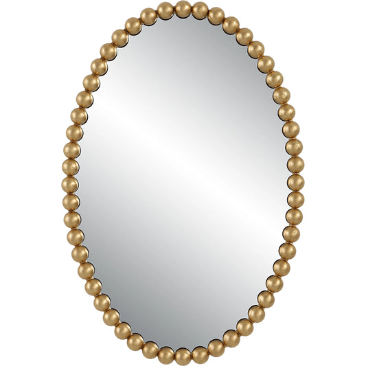 Serna Oval Mirror by Uttermost. Made from mirror, mdf, iron in a modern style.