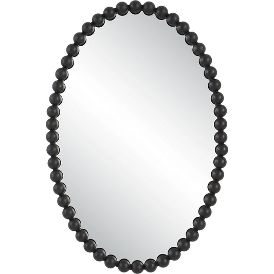 Serna Oval Mirror by Uttermost. Made from mirror, mdf, iron in a modern style.