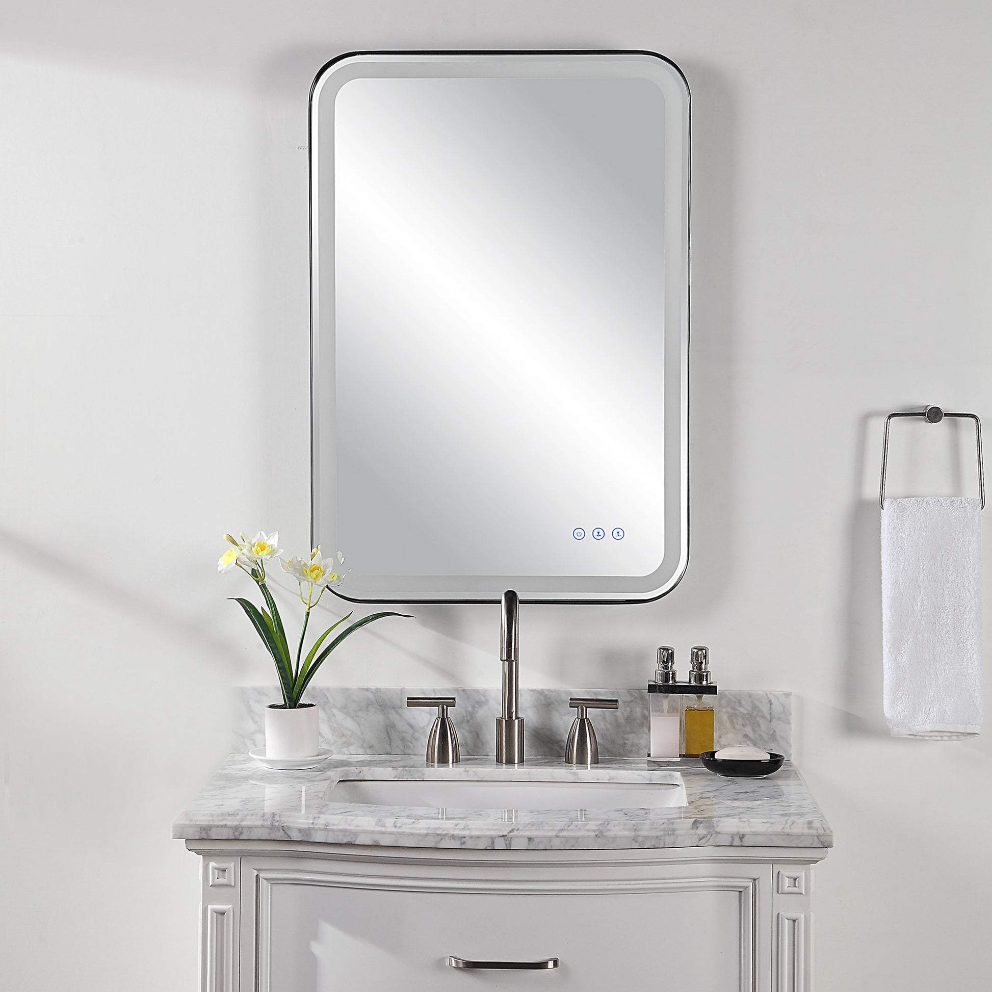 Crofton Lighted Vanity Mirror by Uttermost. Made from unique in a modern style.