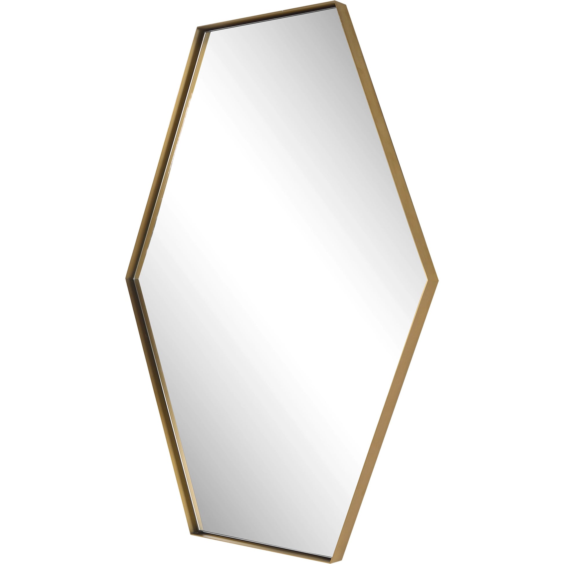 Ankara Mirror by Uttermost in brass. Made from metal, mdf, glass in a modern style.