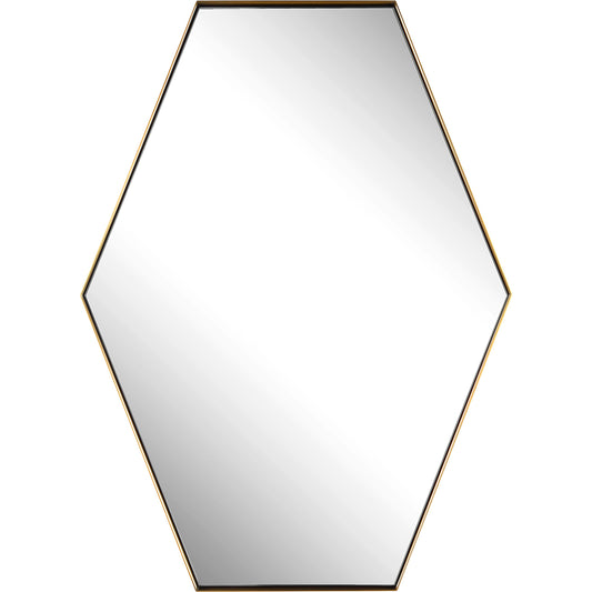 Ankara Mirror by Uttermost in brass. Made from metal, mdf, glass in a modern style.